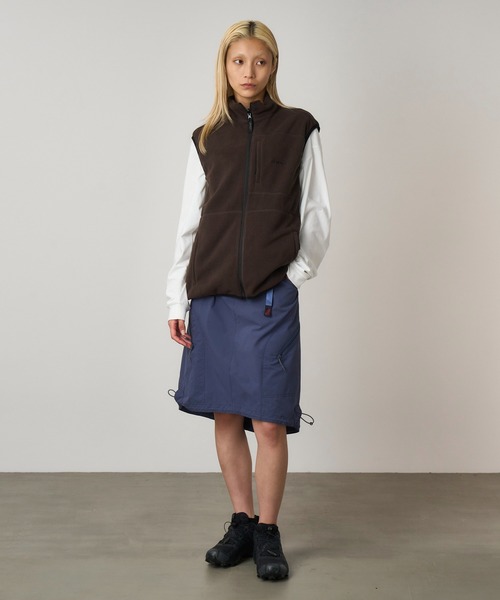 Gramicci(グラミチ)の「HADLEY 4WAY SKIRT|ハドリー4WAYスカート(スカート・レディース・シアン/オリーブ/キャメル・S/M/L)」の7枚目の写真