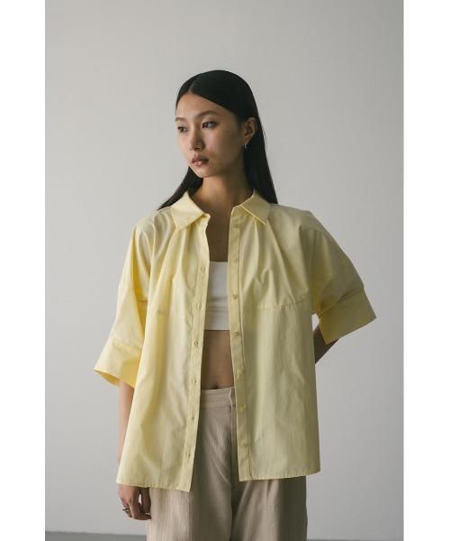 STYLEMIXER(スタイルミキサー)の「フォルムテントラインシャツ(シャツ/ブラウス・レディース・ライトイエロー/ホワイト/ネイビー・FREE)」の16枚目の写真