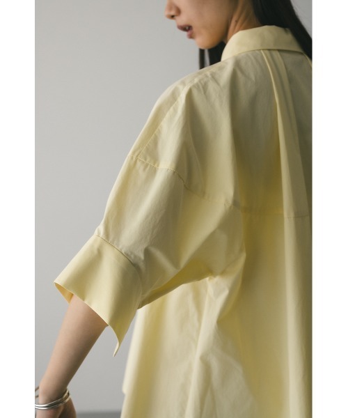 STYLEMIXER(スタイルミキサー)の「フォルムテントラインシャツ(シャツ/ブラウス・レディース・ライトイエロー/ホワイト/ネイビー・FREE)」の20枚目の写真