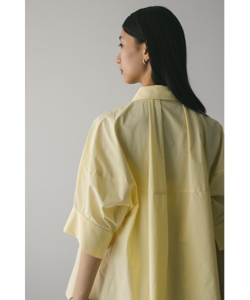 STYLEMIXER(スタイルミキサー)の「フォルムテントラインシャツ(シャツ/ブラウス・レディース・ライトイエロー/ホワイト/ネイビー・FREE)」の21枚目の写真