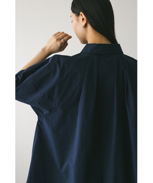 STYLEMIXER(スタイルミキサー)の「フォルムテントラインシャツ(シャツ/ブラウス・レディース・ライトイエロー/ホワイト/ネイビー・FREE)」の11枚目の写真