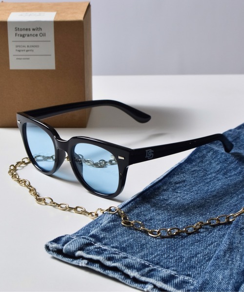 DOUBLE STEAL(ダブルスティール)の「DOUBLE STEALカラーレンズサングラス(ウェリントン・ボストン)(サングラス・メンズ・ブルー系1/イエロー系1/ブラック系1/グレー系1/ブラック系2/ベージュ系1/グリーン系1/ブルー系2/クリア/グレー系2/グレー系3/ブラウン系1・FREE)」の9枚目の写真