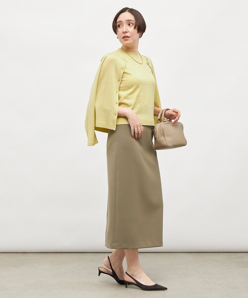 NOLLEY’S Sophi(ノーリーズソフィ)の「ウォッシャブルストラップ付2WAYタイトスカート(スカート・レディース・ブラック/カーキ・38/36/34)」の6枚目の写真