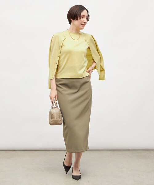 NOLLEY’S Sophi(ノーリーズソフィ)の「ウォッシャブルストラップ付2WAYタイトスカート(スカート・レディース・ブラック/カーキ・38/36/34)」の7枚目の写真