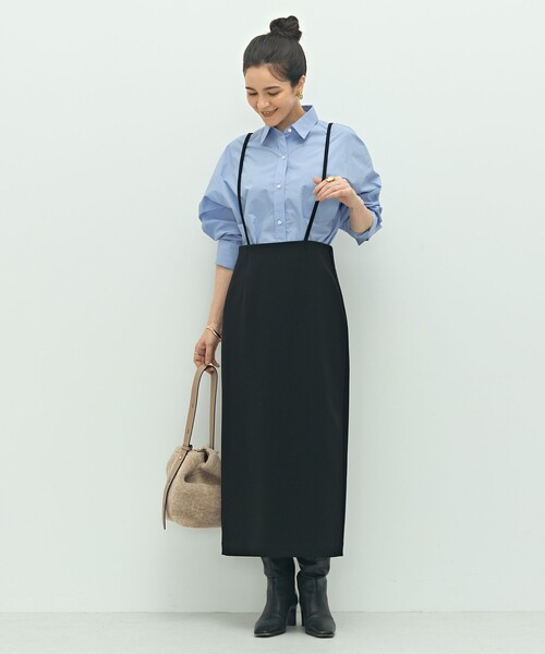 NOLLEY’S Sophi(ノーリーズソフィ)の「ウォッシャブルストラップ付2WAYタイトスカート(スカート・レディース・ブラック/カーキ・38/36/34)」の12枚目の写真