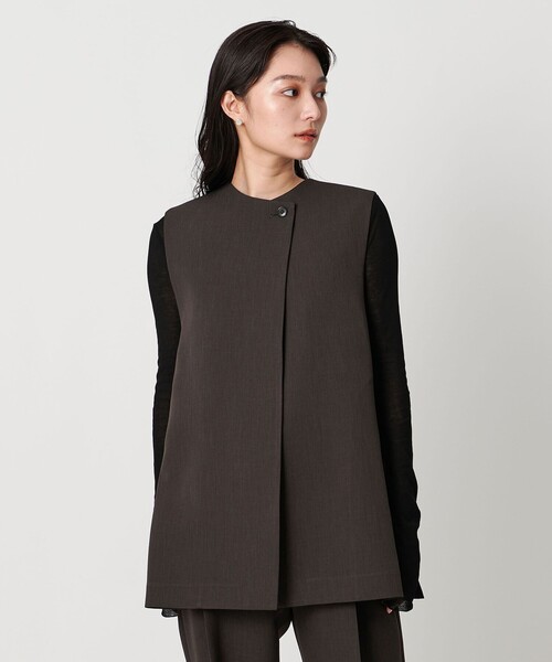 マルゥユナイテッドアローズ　無限ジレ　ダークグレー MARW UNITED ARROWS＞ウエストベルト ジレ（ベスト）｜MARW
