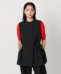 ユナイテッドアローズ　前後両前ニットジレ FOXブレンド セッケツ ニット ジレ