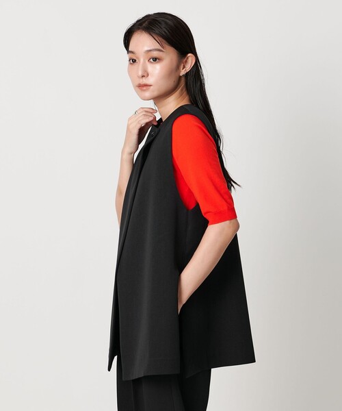 MARW UNITED ARROWS　ウエストベルト ジレ ブラック UNITED ARROWS｜<MARW UNITED ARROWS>ウエスト ベルト ジレ