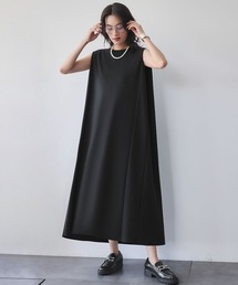 ダンボール ノースリーブ ロング ワンピース