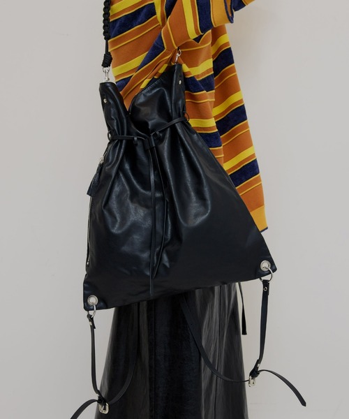 ショルダーバッグ amerivintage many way bag Ameri（アメリ）の「MANY WAY SYNTHETIC LEATHER BAG（ショルダー