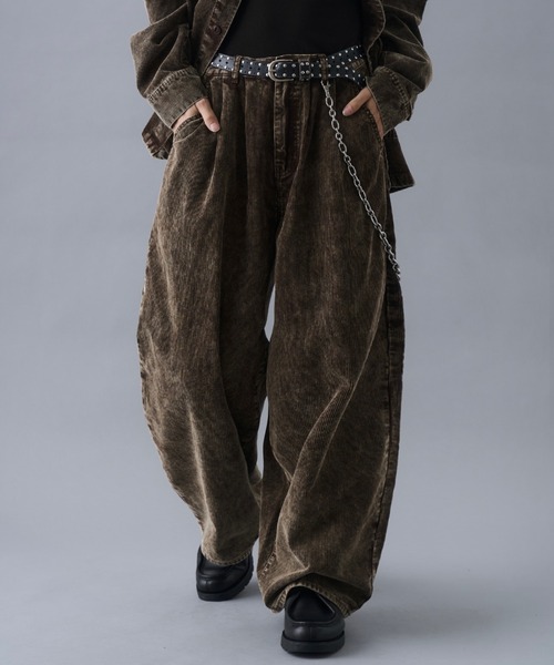 セール】Vintage Design Corduroy Wide Pants / ヴィンテージデザイン