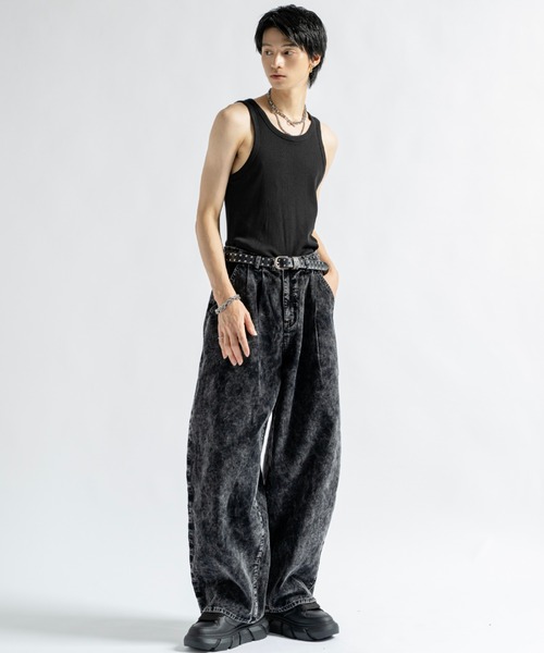 PLAN To(プラントゥ)の「Vintage Design Corduroy Wide Pants / ヴィンテージデザインコーデュロイワイドパンツ(その他パンツ・メンズ・ブラック/ブラウン・SMALL/MEDIUM/LARGE)」の5枚目の写真