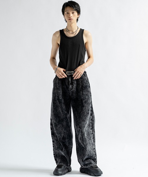 PLAN To(プラントゥ)の「Vintage Design Corduroy Wide Pants / ヴィンテージデザインコーデュロイワイドパンツ(その他パンツ・メンズ・ブラック/ブラウン・SMALL/MEDIUM/LARGE)」の7枚目の写真