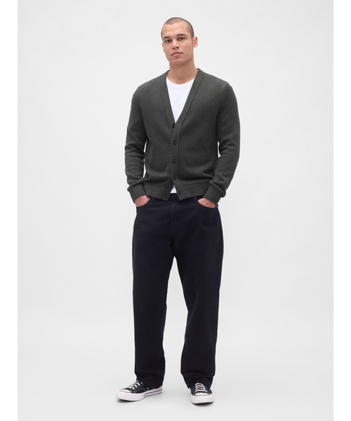 GAP(ギャップ)の「クラシック ニットカーディガン(カーディガン/ボレロ・メンズ・ブラック/カーキ・M/L/S/XL/XS)」の8枚目の写真