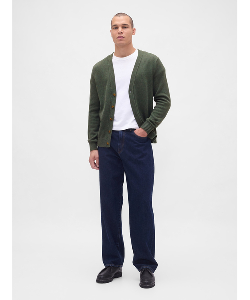 GAP(ギャップ)の「クラシック ニットカーディガン(カーディガン/ボレロ・メンズ・ブラック/カーキ・M/L/S/XL/XS)」の7枚目の写真