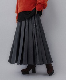 HARE | 【SETUP対応】アシメジャガードプリーツスカート(HARE)(スカート)