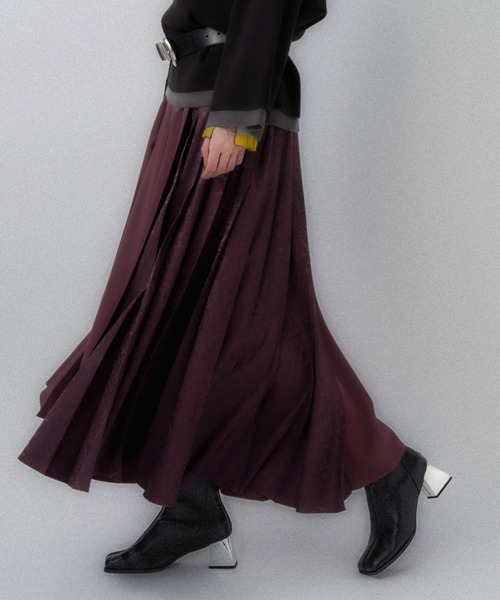 HARE（ハレ）の「アシメジャガードプリーツスカート(HARE)（スカート
