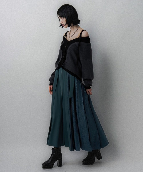 アシメジャガードプリーツスカート(HARE)（スカート）｜HARE（ハレ）の