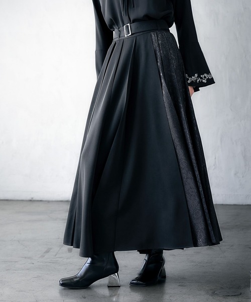 HARE アシンメトリーブラックプリーツスカート新品未使用タグ付き HARE 「HARE」 プリーツスカート FREE ブラック レディース