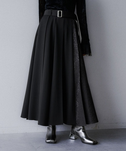 HARE（ハレ）の「アシメジャガードプリーツスカート(HARE)（スカート