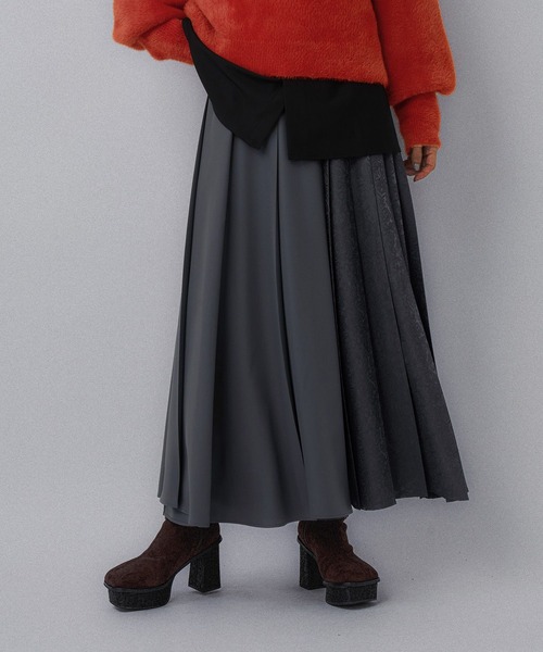 アシメジャガードプリーツスカート(HARE)（スカート）｜HARE（ハレ）の