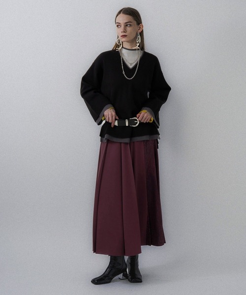 アシメジャガードプリーツスカート(HARE)（スカート）｜HARE（ハレ）の
