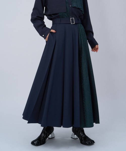 アシメジャガードプリーツスカート(HARE)（スカート）｜HARE（ハレ）の