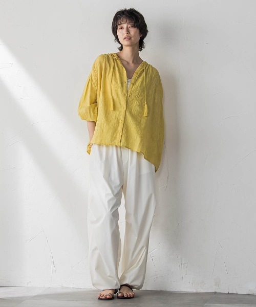 MAYSON GREY(メイソングレイ)の「ペイズリー柄総刺繍綿ボイルギャザーブラウス≪手洗い可能≫(シャツ/ブラウス・レディース・オフホワイト・M)」の17枚目の写真
