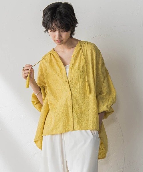 MAYSON GREY(メイソングレイ)の「ペイズリー柄総刺繍綿ボイルギャザーブラウス≪手洗い可能≫(シャツ/ブラウス・レディース・オフホワイト・M)」の15枚目の写真