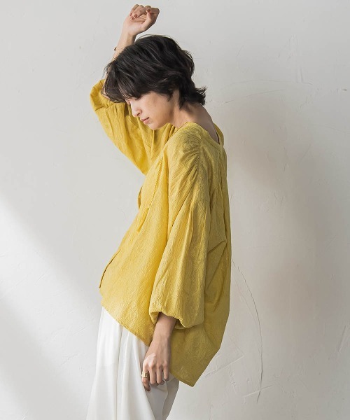 MAYSON GREY(メイソングレイ)の「ペイズリー柄総刺繍綿ボイルギャザーブラウス≪手洗い可能≫(シャツ/ブラウス・レディース・オフホワイト・M)」の16枚目の写真