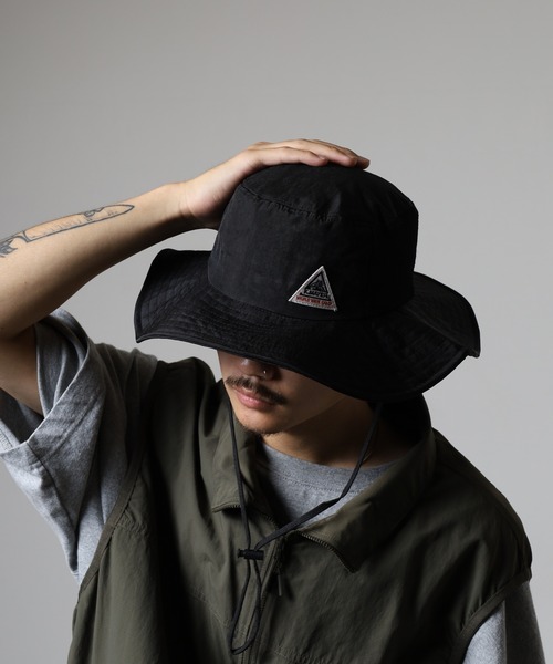 KRIFF MAYER（クリフメイヤー）の「KRIFF MAYER ワッペン アドベンチャー ハット 帽子 男女兼用（ハット・メンズ・ベージュ/ブラック・FREE）」の13枚目の写真