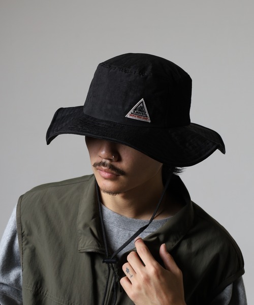 KRIFF MAYER（クリフメイヤー）の「KRIFF MAYER ワッペン アドベンチャー ハット 帽子 男女兼用（ハット・メンズ・ベージュ/ブラック・FREE）」の14枚目の写真