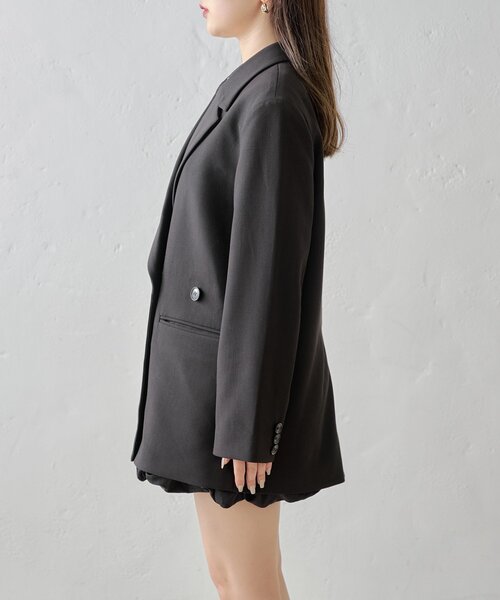 Chico　オーバーダブルジャケット　ブラック REVIVAL/WEB限定】オーバーダブルジャケット（テーラード