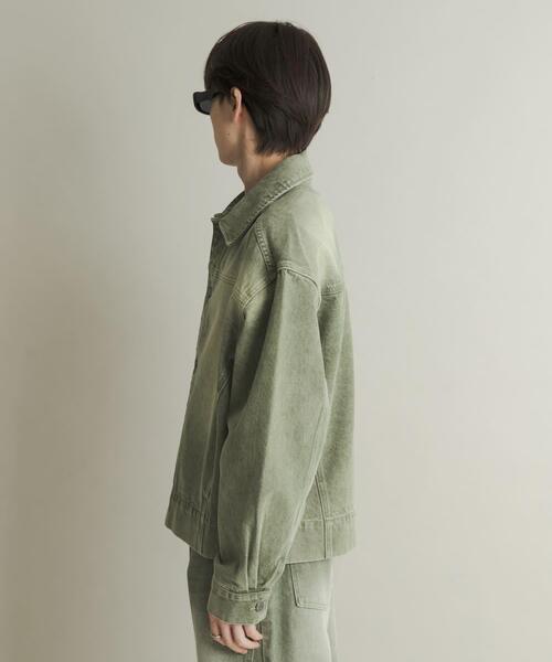 SENSE OF PLACE by URBAN RESEARCH（センスオブプレイスバイアーバンリサーチ）の「ツイストデニムブルゾン（デニムジャケット・メンズ・ライトインディゴブルー/グリーン・LARGE/MEDIUM）」の12枚目の写真
