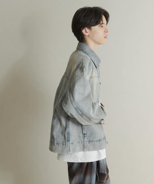 SENSE OF PLACE by URBAN RESEARCH（センスオブプレイスバイアーバンリサーチ）の「ツイストデニムブルゾン（デニムジャケット・メンズ・ライトインディゴブルー/グリーン・LARGE/MEDIUM）」の19枚目の写真