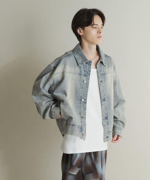 SENSE OF PLACE by URBAN RESEARCH（センスオブプレイスバイアーバンリサーチ）の「ツイストデニムブルゾン（デニムジャケット・メンズ・ライトインディゴブルー/グリーン・LARGE/MEDIUM）」の20枚目の写真