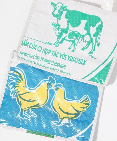 studio CLIP（スタディオクリップ）の「ベトナムリメイクランチトート（トートバッグ・レディース・ブルー/グリーン・FREE）」の13枚目の写真