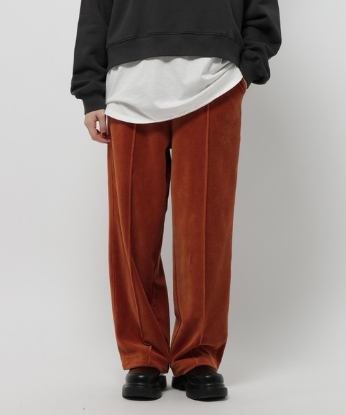 niko and...（ニコアンド）の「2WAYラビットベロアパンツ（その他パンツ・レディース・グレー/ブラック/ライトグレー/モカ/ダークブルー/オレンジ系その他/オレンジ・MEDIUM/LONG）」の6枚目の写真