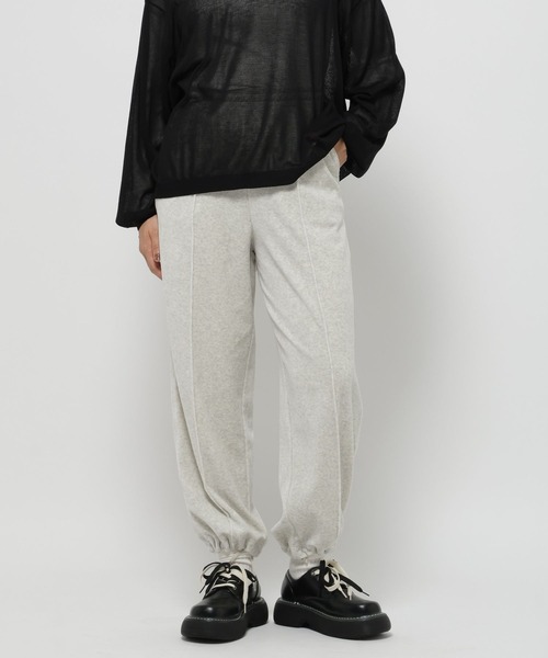 niko and...（ニコアンド）の「2WAYラビットベロアパンツ（その他パンツ・レディース・グレー/ブラック/ライトグレー/モカ/ダークブルー/オレンジ系その他/オレンジ・MEDIUM/LONG）」の9枚目の写真