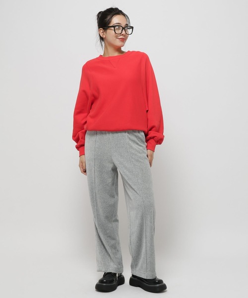 niko and...（ニコアンド）の「2WAYラビットベロアパンツ（その他パンツ・レディース・グレー/ブラック/ライトグレー/モカ/ダークブルー/オレンジ系その他/オレンジ・MEDIUM/LONG）」の10枚目の写真