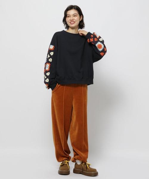 niko and...（ニコアンド）の「2WAYラビットベロアパンツ（その他パンツ・レディース・グレー/ブラック/ライトグレー/モカ/ダークブルー/オレンジ系その他/オレンジ・MEDIUM/LONG）」の17枚目の写真