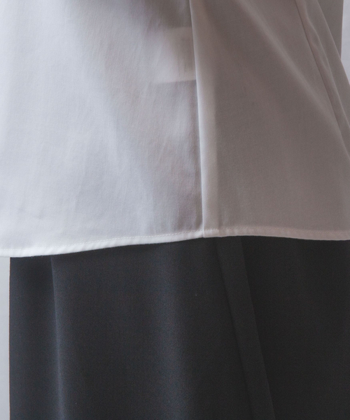 NARACAMICIE（ナラカミーチェ）の「【NARACAMICIE】ツイル長袖シャツ（シャツ/ブラウス・レディース・ホワイト・S/M/L/XL）」の8枚目の写真