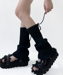 SANSeLF（サンセルフ）の「【SANSeLF】 レッグウォーマー リブニット ドローコード付きルーズシルエット saa25a072（レッグウォーマー・レディース）」