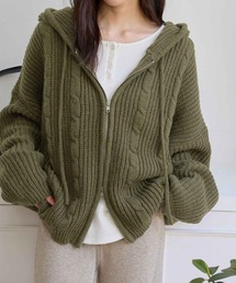 CHAN ME（チャンミ）の「ツイストニットパーカー（パーカー）」