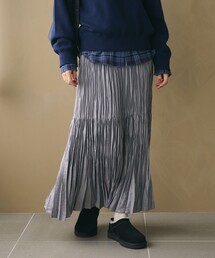 BEAUTY&YOUTH UNITED ARROWS（ビューティーアンドユースユナイテッドアローズ）の「ポリエステル チンツプリーツ スカート（スカート）」