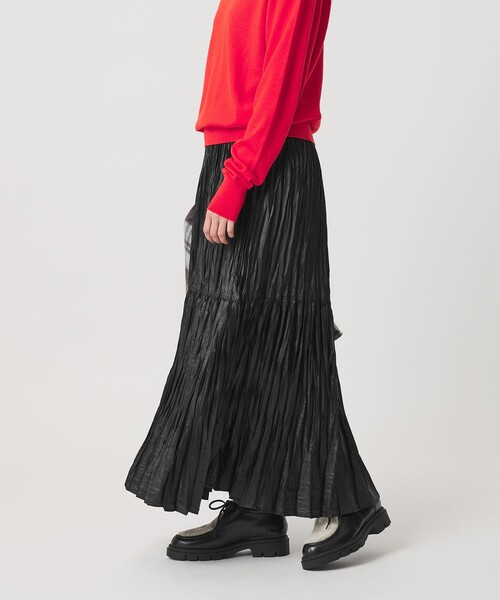 BEAUTY&YOUTH UNITED ARROWS（ビューティーアンドユースユナイテッドアローズ）の「ポリエステル チンツプリーツ スカート（スカート・レディース・ブラック/ライトグレー/ベージュ/オフホワイト・S/M）」の15枚目の写真