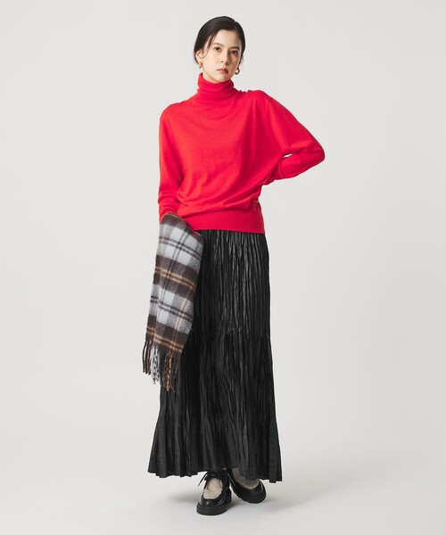 BEAUTY&YOUTH UNITED ARROWS（ビューティーアンドユースユナイテッドアローズ）の「ポリエステル チンツプリーツ スカート（スカート・レディース・ブラック/ライトグレー/ベージュ/オフホワイト・S/M）」の16枚目の写真