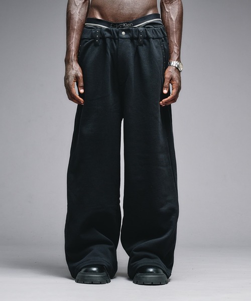 Studs Design Sweat Pants / スタッズデザインスウェットパンツ