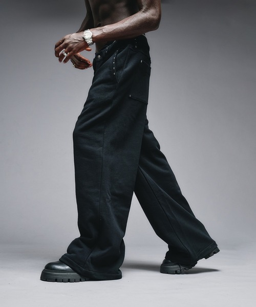 Studs Design Sweat Pants / スタッズデザインスウェットパンツ