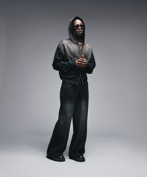 ANDER HUNK(アンダーハンク)の「Studs Design Sweat Pants / スタッズデザインスウェットパンツ(スウェットパンツ・メンズ・ブラック系/バーガンディー/ブラック・LARGE/MEDIUM/SMALL)」の20枚目の写真